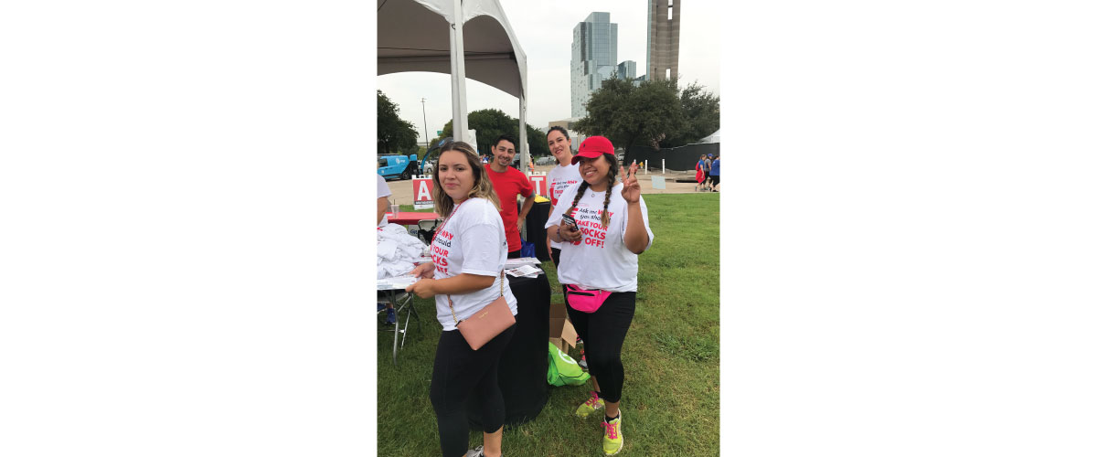 Lam Vascular team at Dallas Heart Walk Event