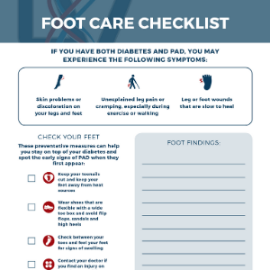pad footcare checklist