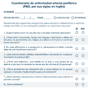 PAD Questionnaire (Spanish)