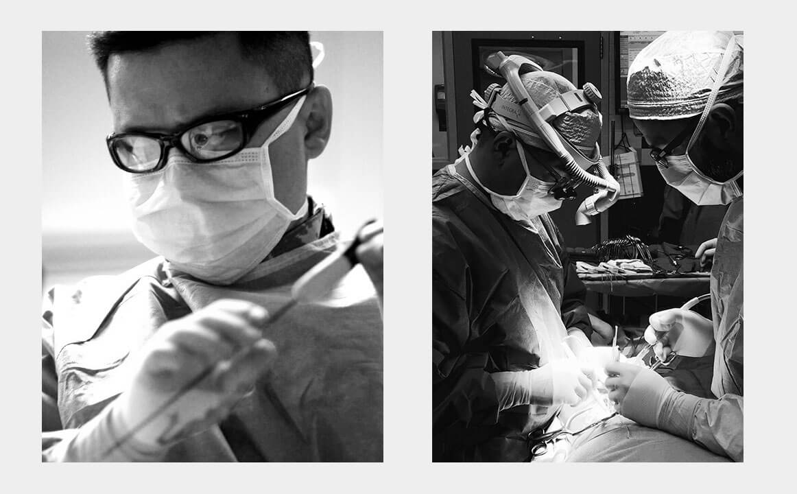 Dr. Lam doing surgery